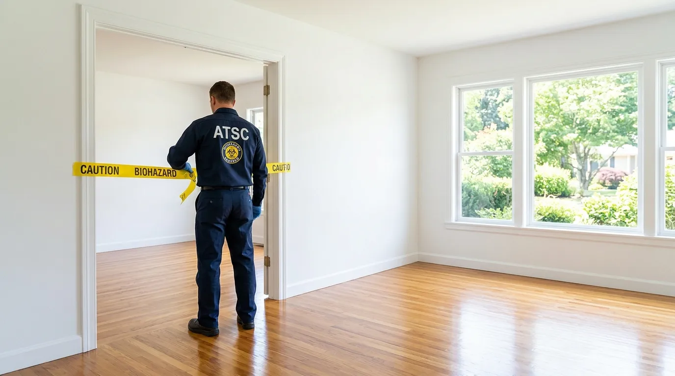 Certified biohazard cleanup crew performing Crime Scene Cleanup in Geneva